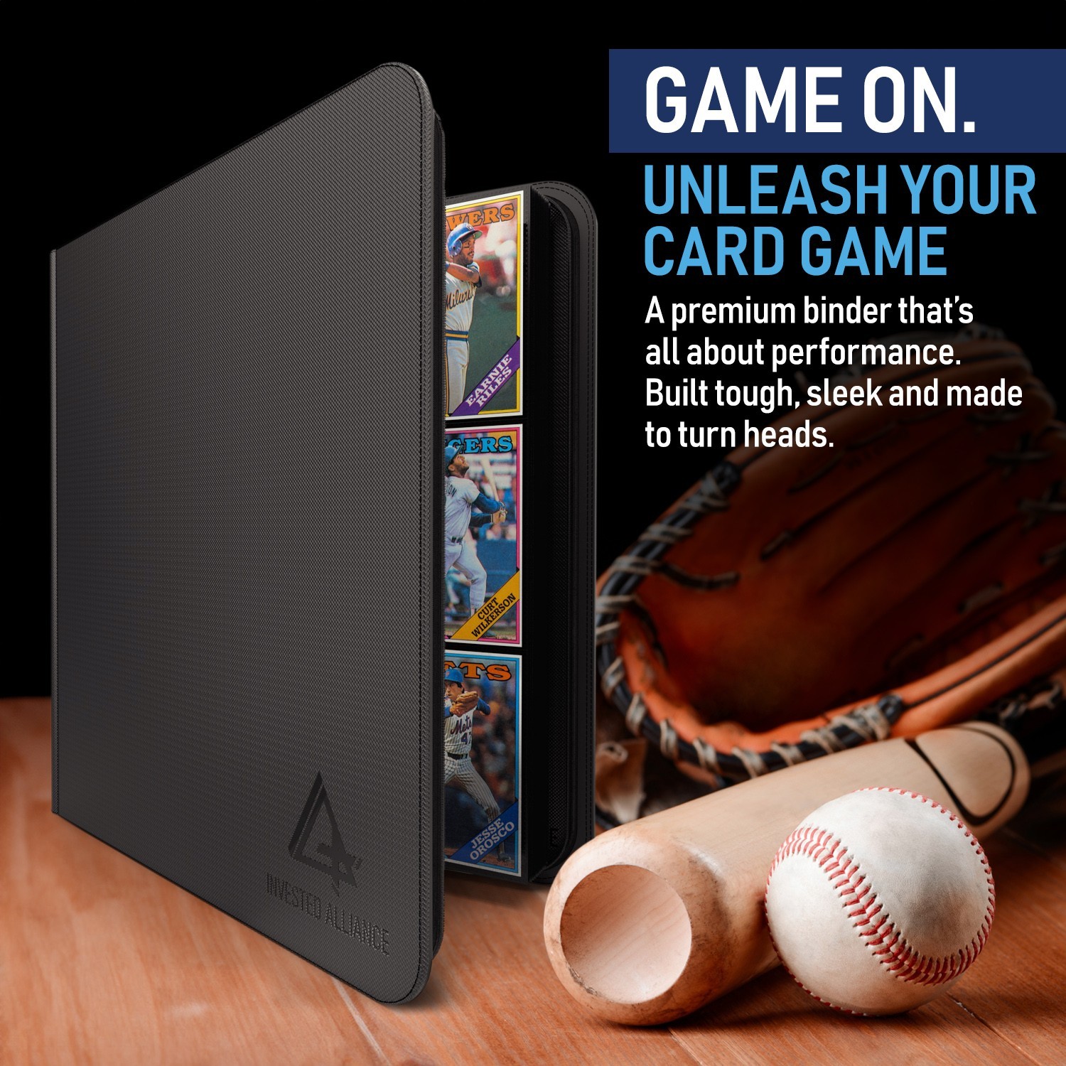 Premium 12 Pocket Sideload Trading Card Binder, 480 Cards for Sports, TCG & MTG.