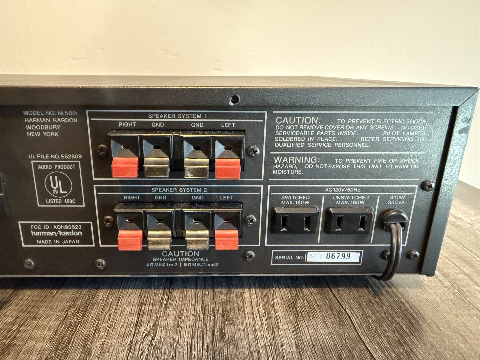 Harman-Kardon HK-580i Stereo Receiver Excellent Working Condition