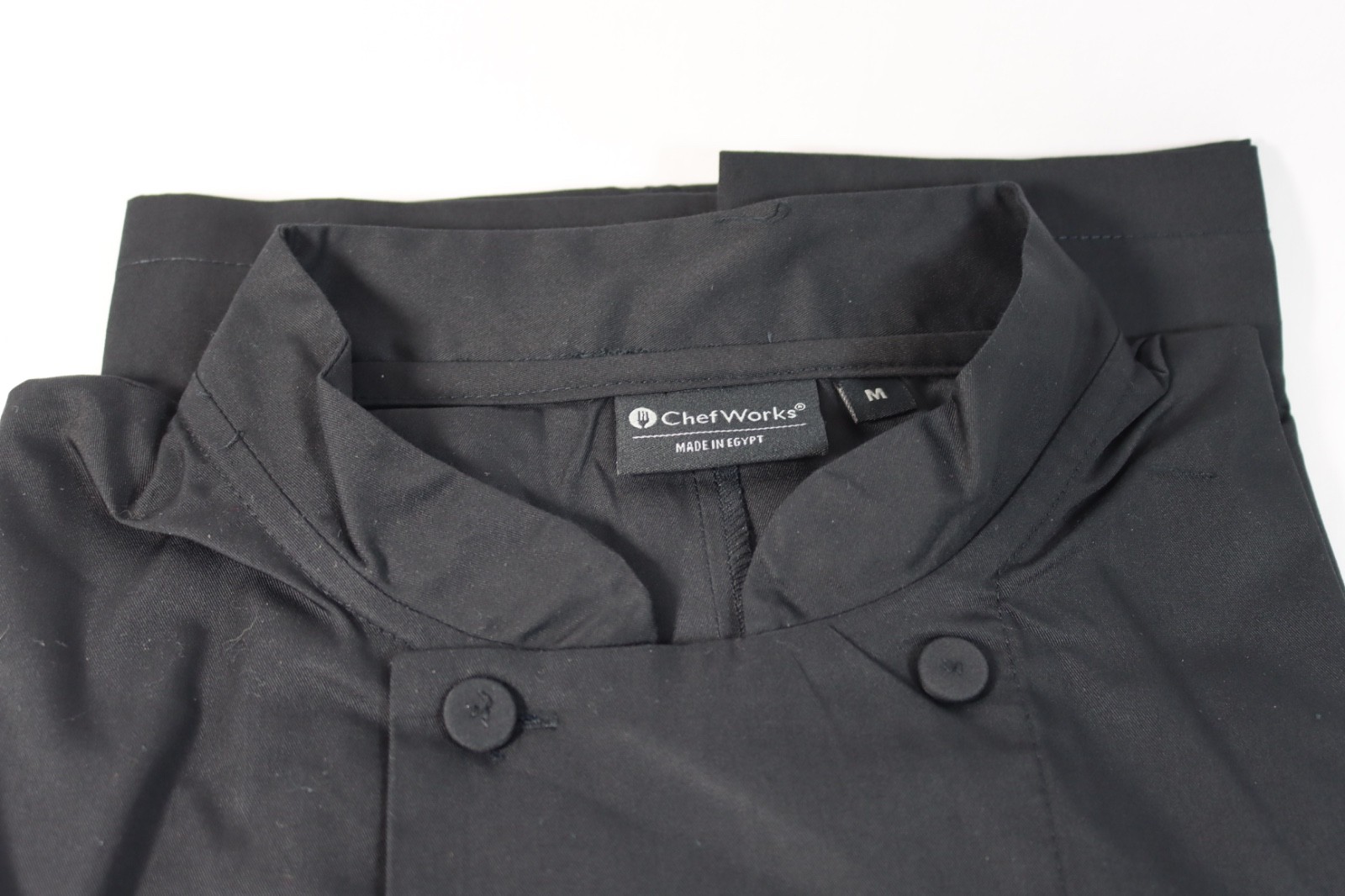 Chef Works Morocco Men's Black Chef Coat Lightweight Cook Jacket JLCL Medium NEW