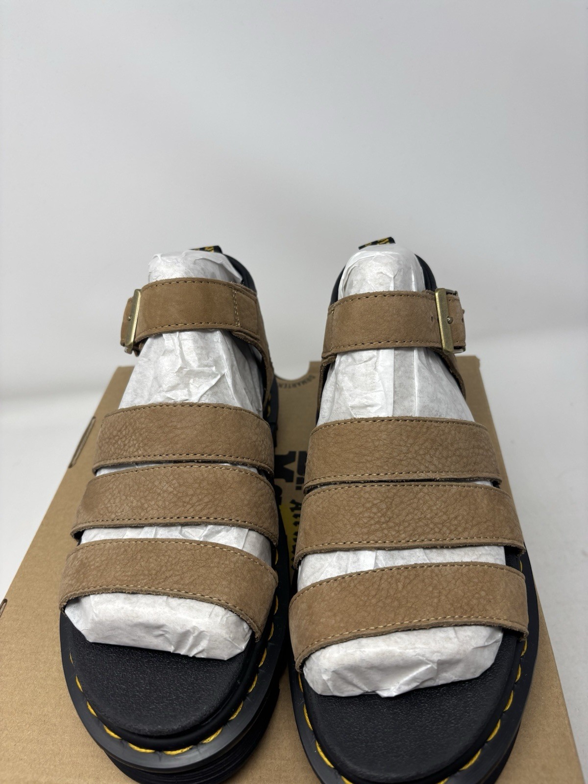 Dr Martens Blaire Savannah Tan Sandal Tumbled Nubuck 31735439 Womens Size 8