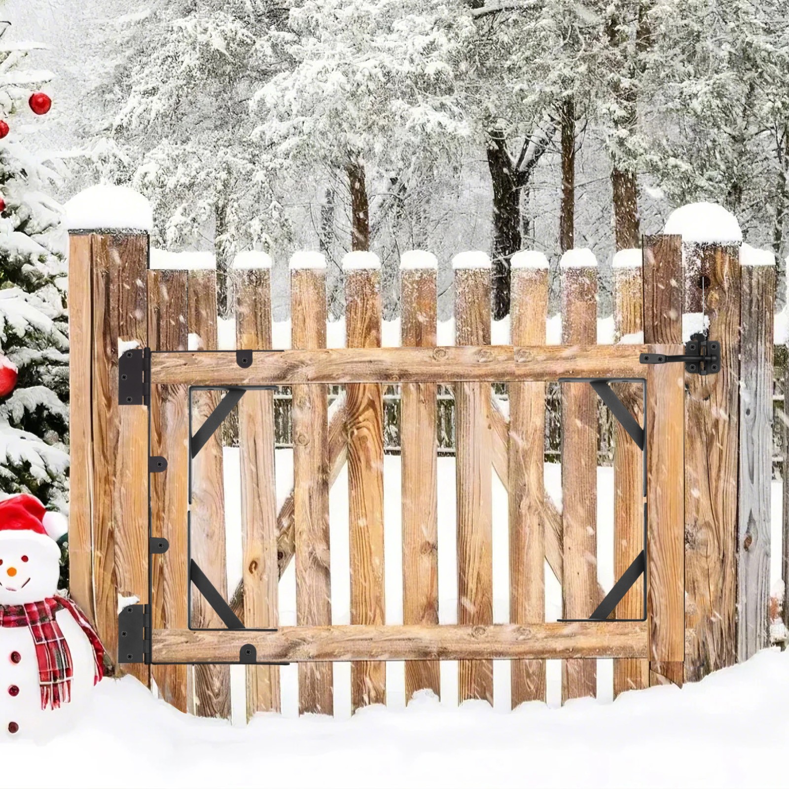 VEVOR Gate Corner Brace Bracket 2Sets Anti Sag Gate Frame Hardware Kit Iron