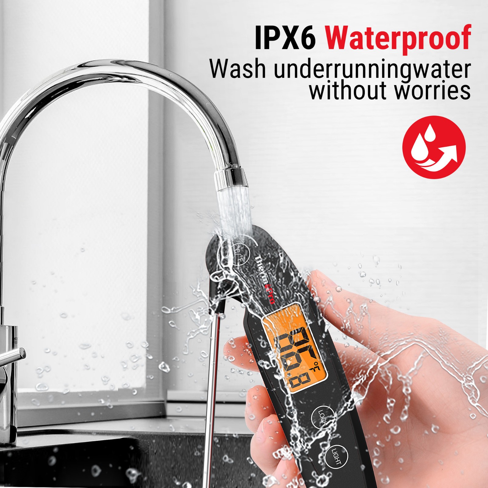 ThermoPro TP960 500ft Wireless Meat Thermometer + FREE Instant Read Thermometer