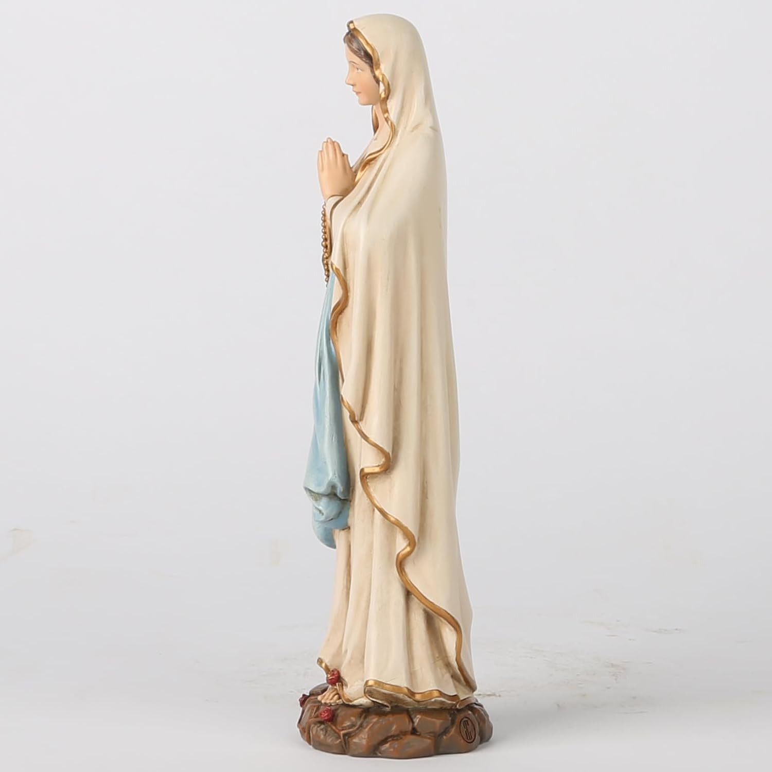 Catholic Our Lady of Lourdes Statue, Blessed Virgin Mary Mother Figure, Insp
