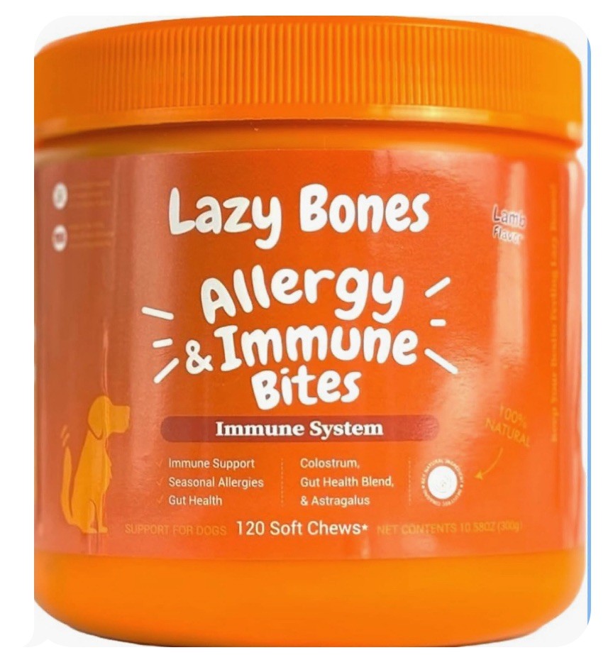 Dog Allergy Skin Relief Chews for Hotspot & Dry Skin, Itchy Skin Relief 4 Paws