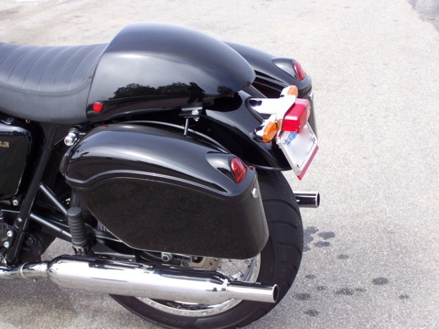 Motorcycle Universal Luggage Hard Saddle Bags For Harley Honda Yamaha Cruiser