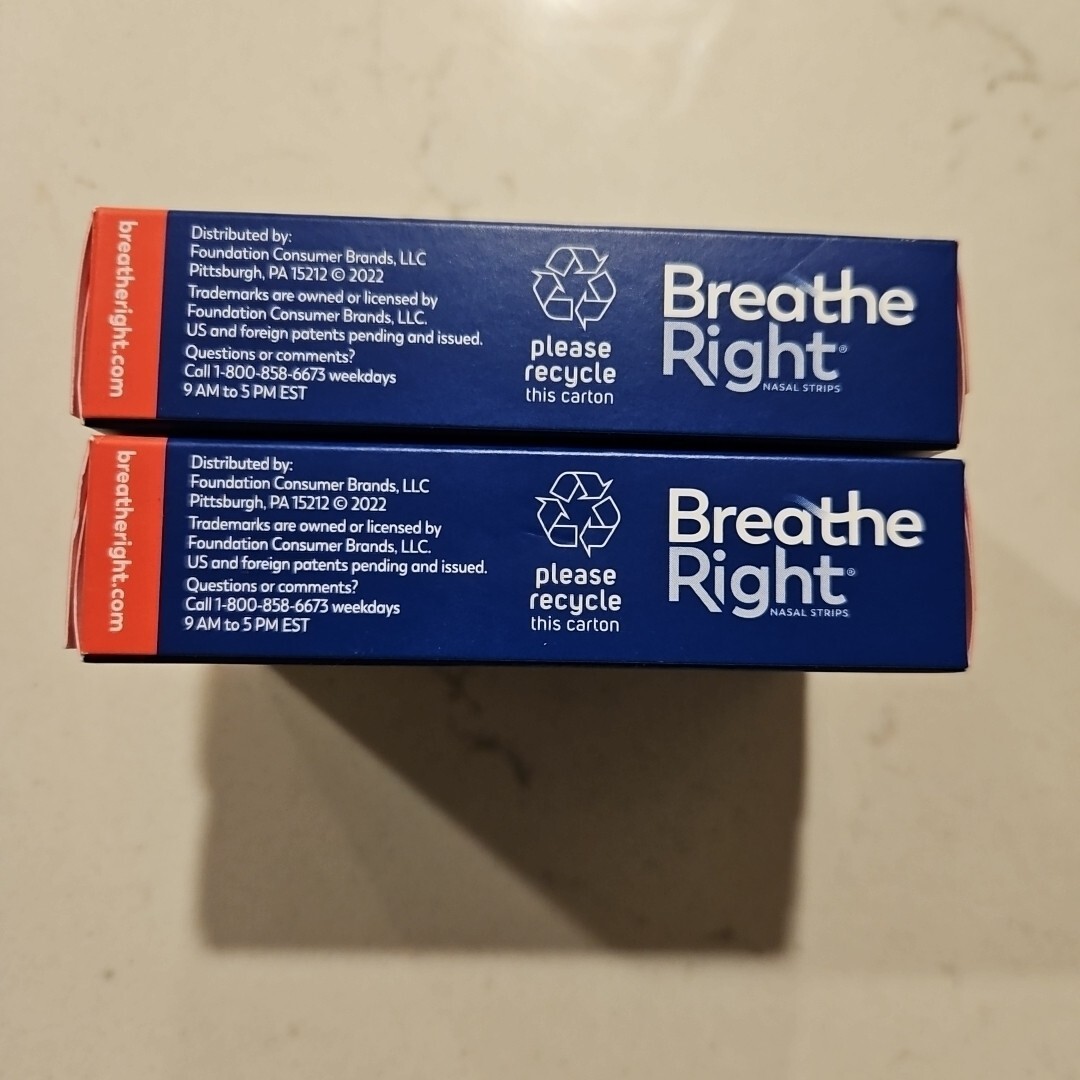 Breathe Right Extra Strength Nasal Strips Tan 26ct X2 Exp 2027+