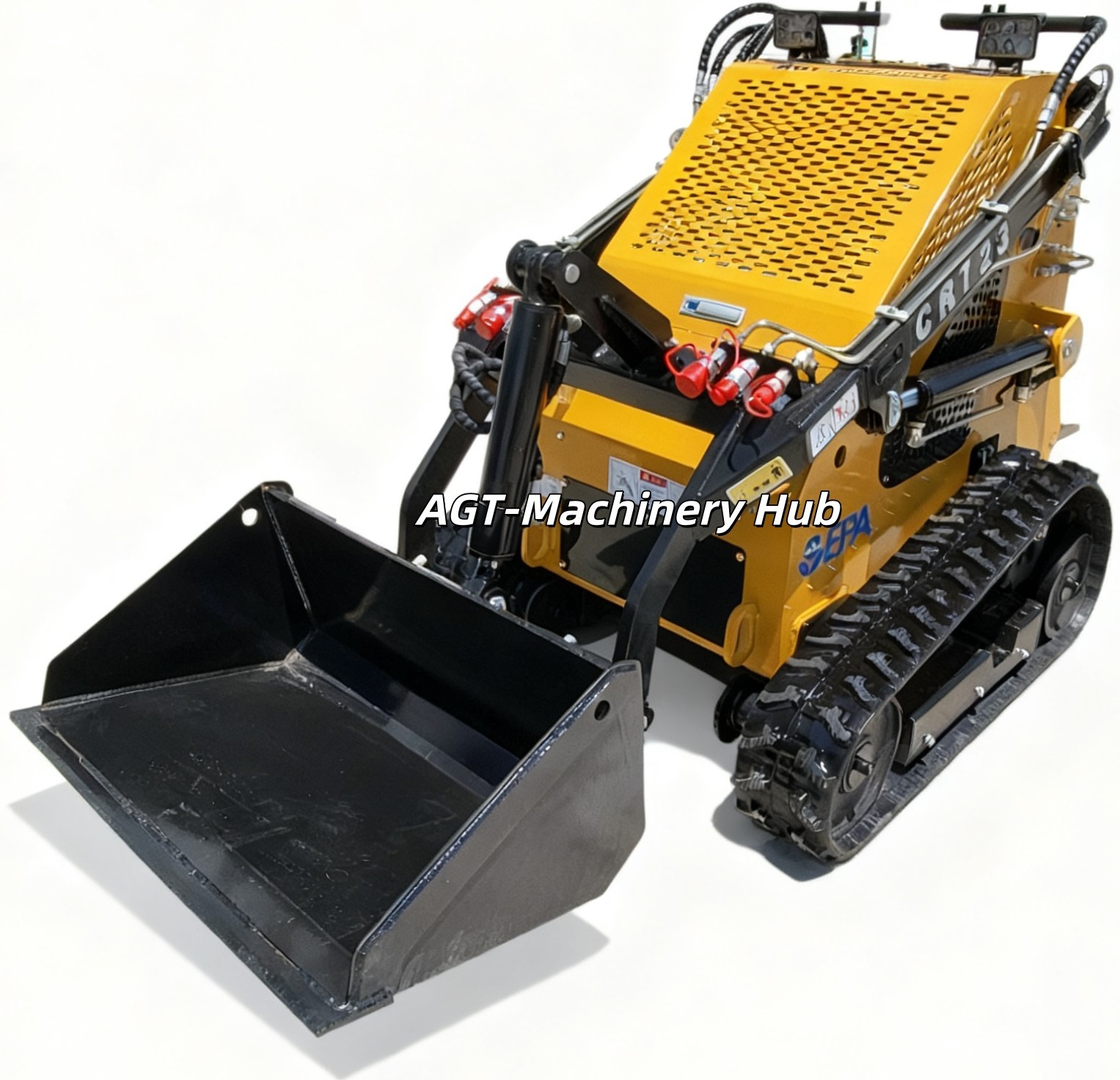 AGT CRT23 Mini Skid Steer Loader 3 Pump 3 Valves 23HP V-Twin RATO Engine