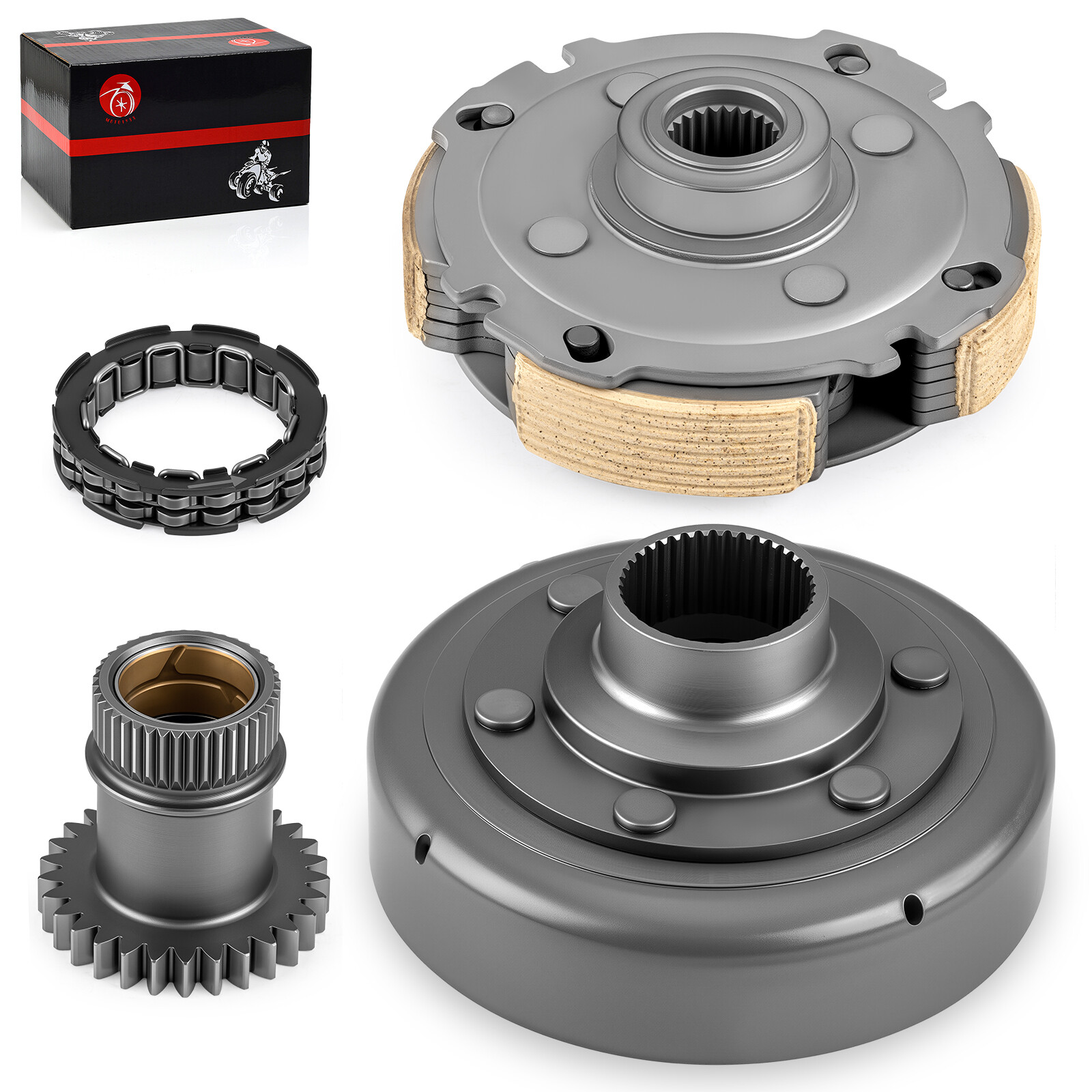 Wet Clutch Drum Housing Bearing Drive Gear For Honda Rancher 420 2x4 4x4 ES EPS