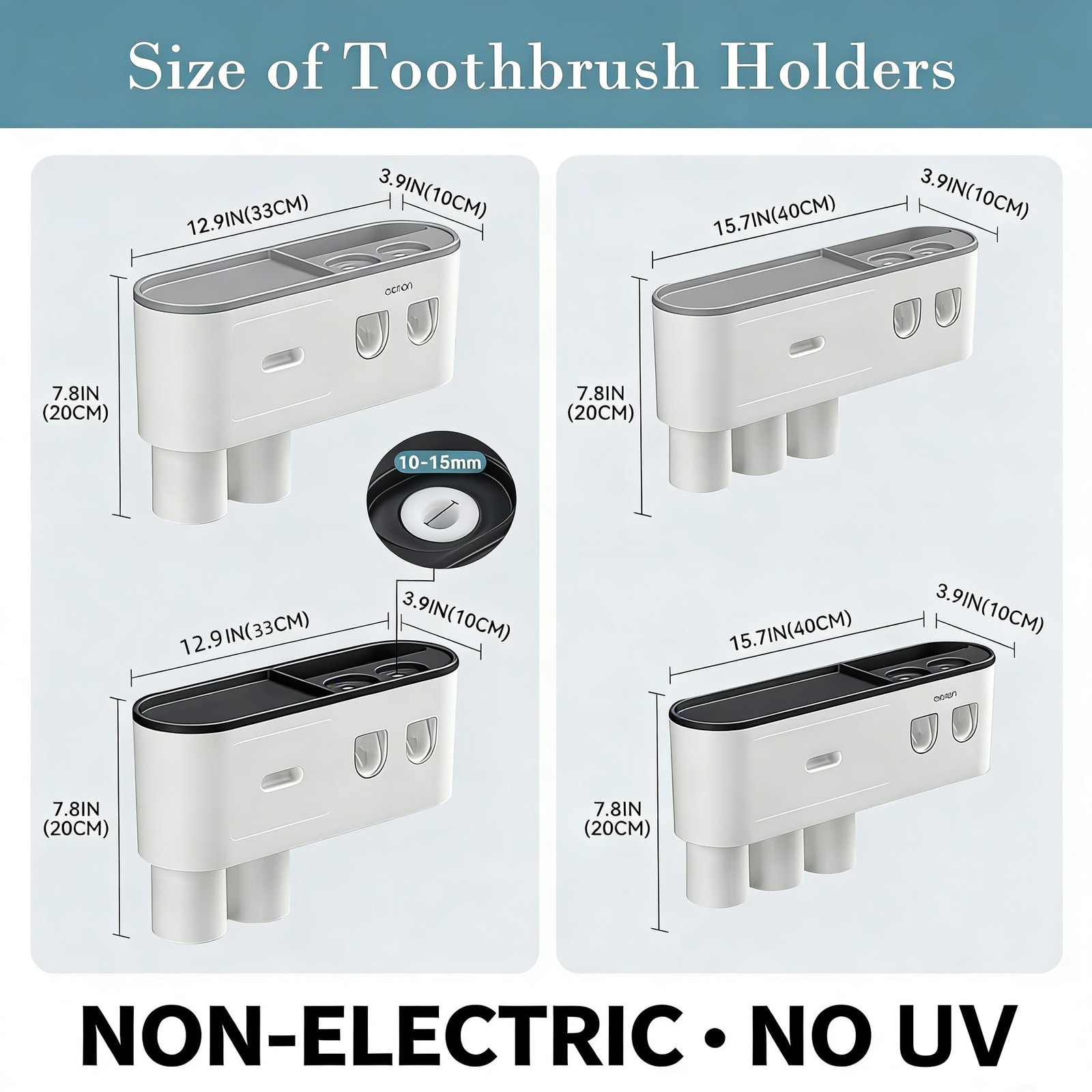 Portes de Cepillo Dispensadores Pasta de Dientes Automáticamente Con Organizador