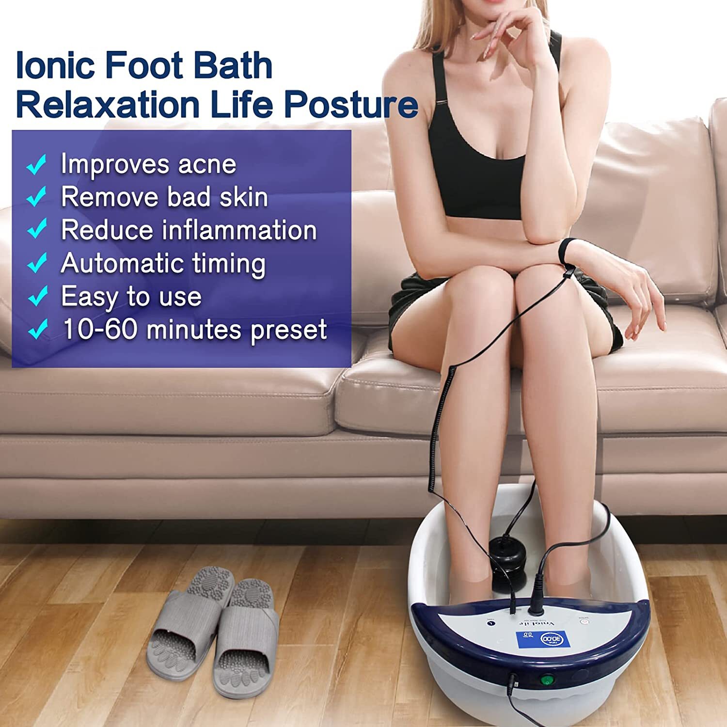 Ionic Foot Spa Bath Detox All-in-One Machine 2023 Ion Heavy Metal Detox System