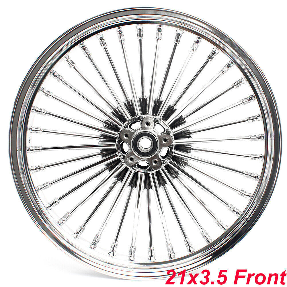 21x3.5 16x3.5 Fat Spoke Wheels for Harley Touring Road Glide 2000-2007 Road King