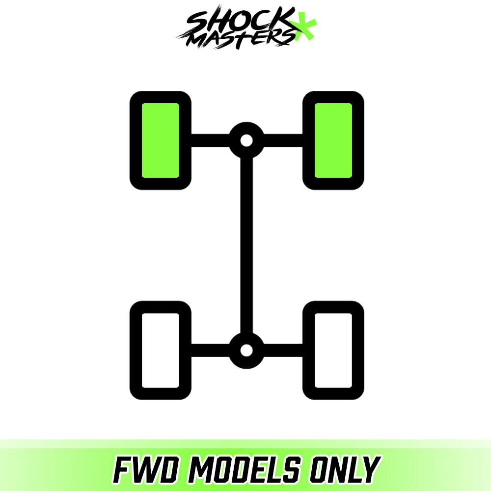 Front Complete Strut Assemblies & Rear Shocks for 2014-2019 Chevrolet Impala FWD