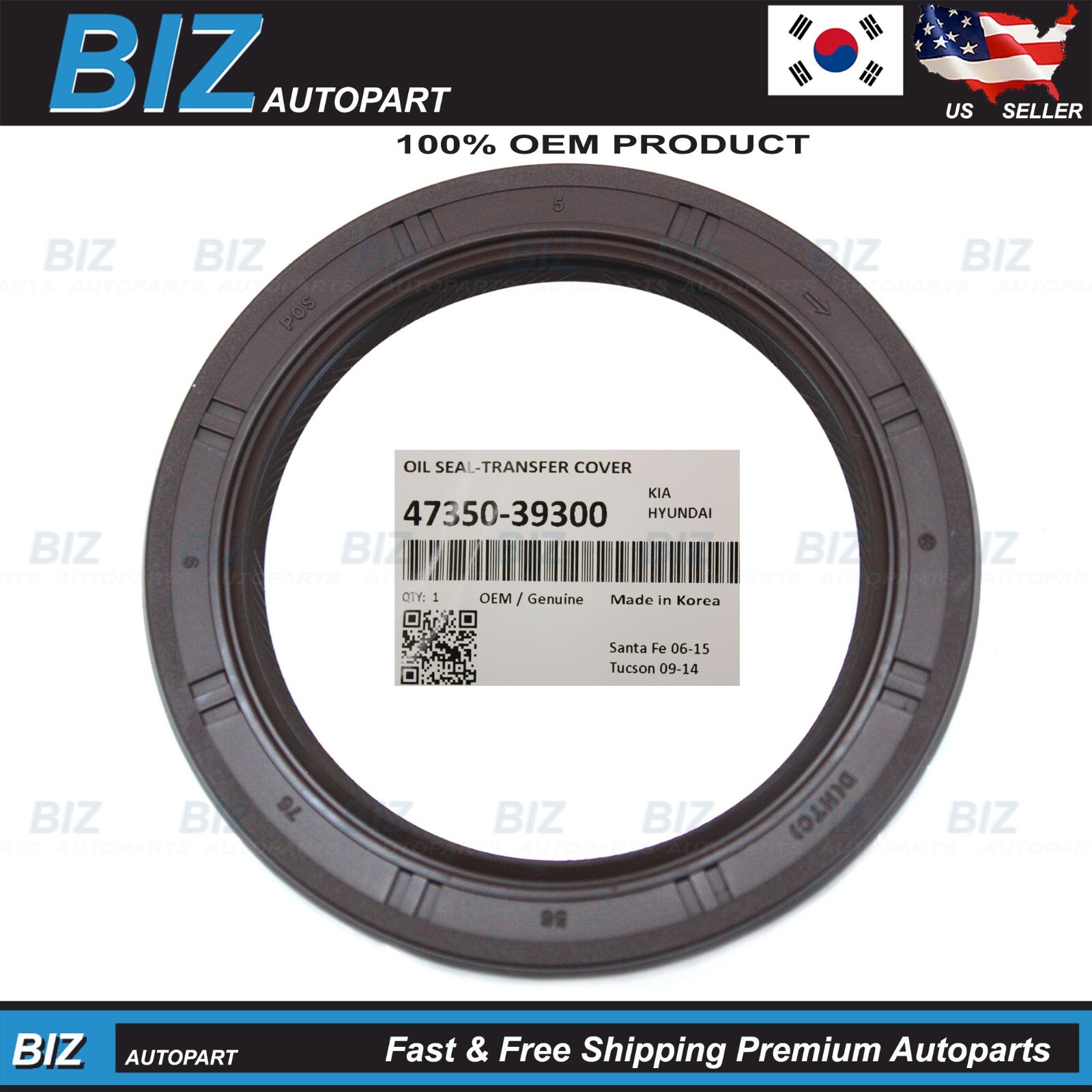 OEM Transfer Case Output Shaft Seal for 2007-2020 Hyundai Kia Models 47350-39300