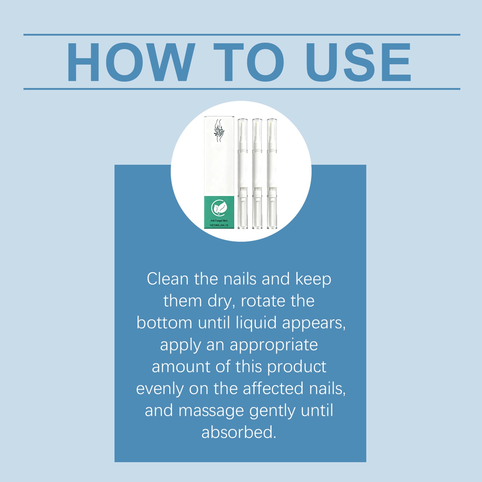 3PCS Orville Nail Fungus Pen Anti Fungus Infection Nail Care Repair Pen Toenail