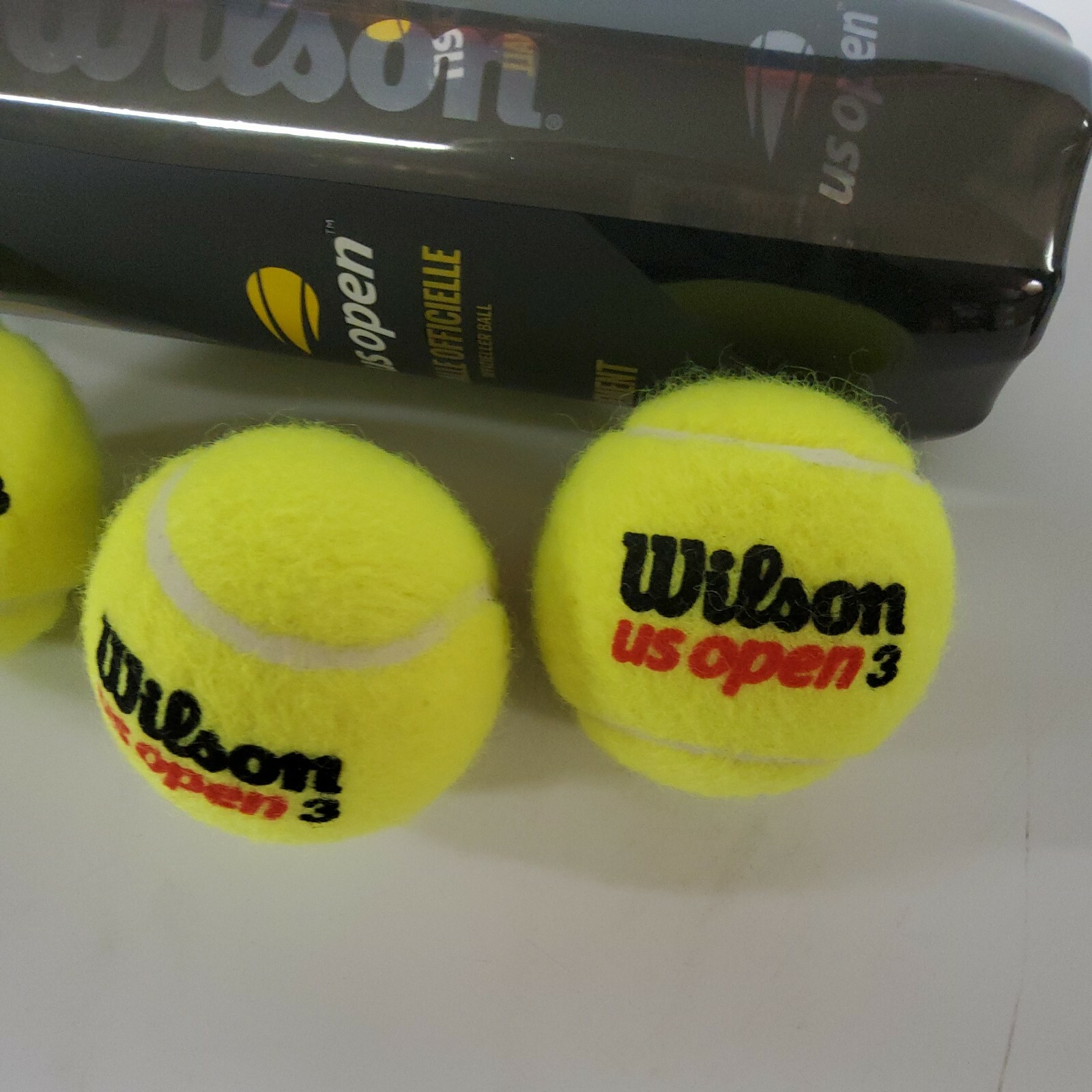 Pack of 4 Official Wilson Premium Us Open Tennis Balls Extra Duty Sealed 12 ball