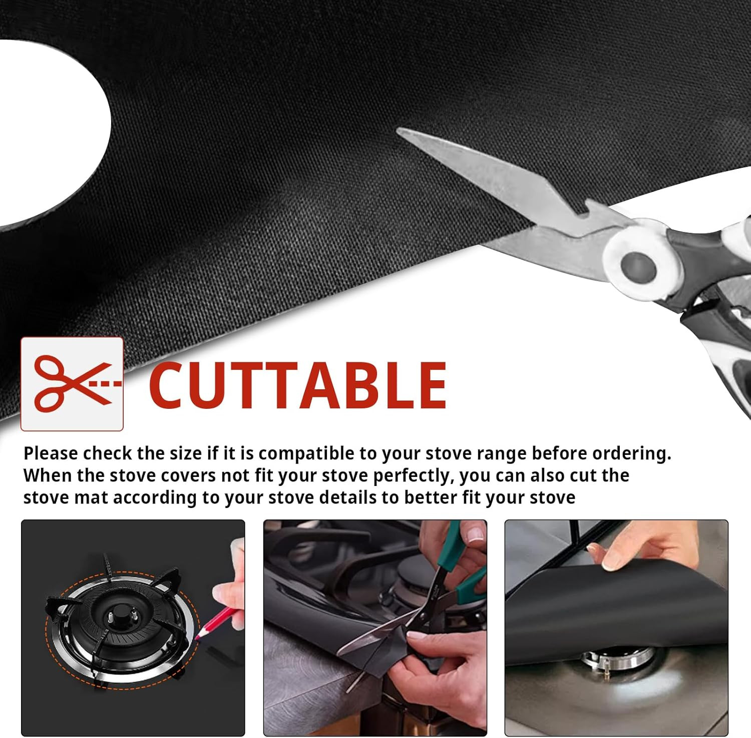 2 Pack Stove Covers, Gas Range Protectors for Samsung Gas Range Stove Cover Reus