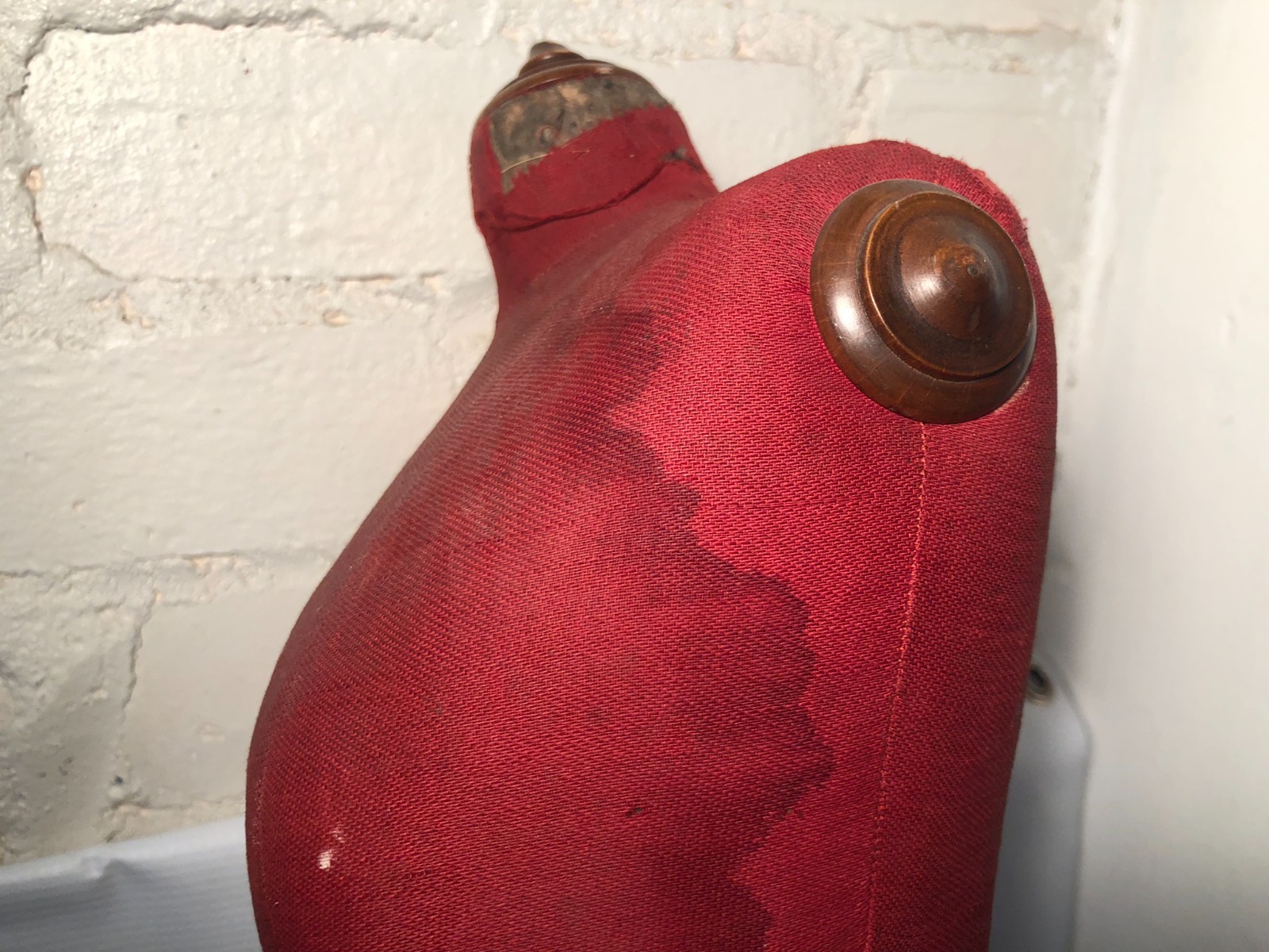 Antique Half Scale Miniature Mannequin Dress Form w Stand Counter Top