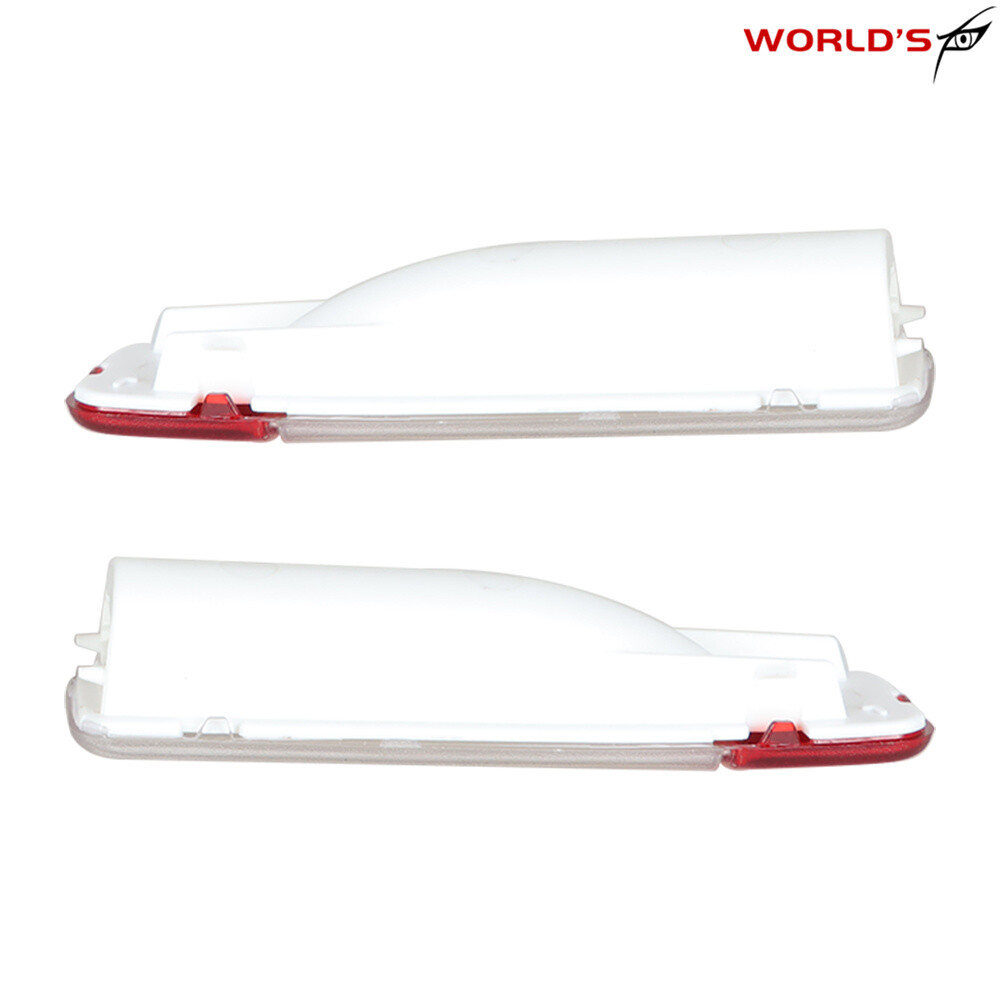 For 01-06 Chevy Silverado GMC Sierra Pair Plastic Door Reflector Light Panel L+R