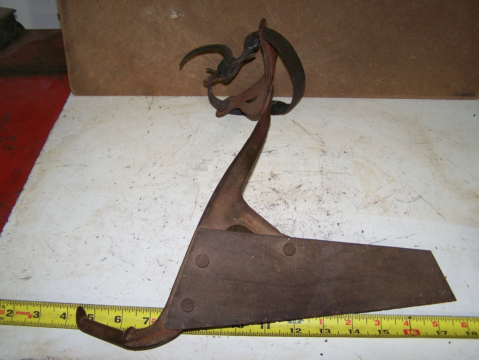 IZ MERRIAM Leg Type CORN CUTTER Cane Sorghum Primitive 1872 Whitewater WI WOW!