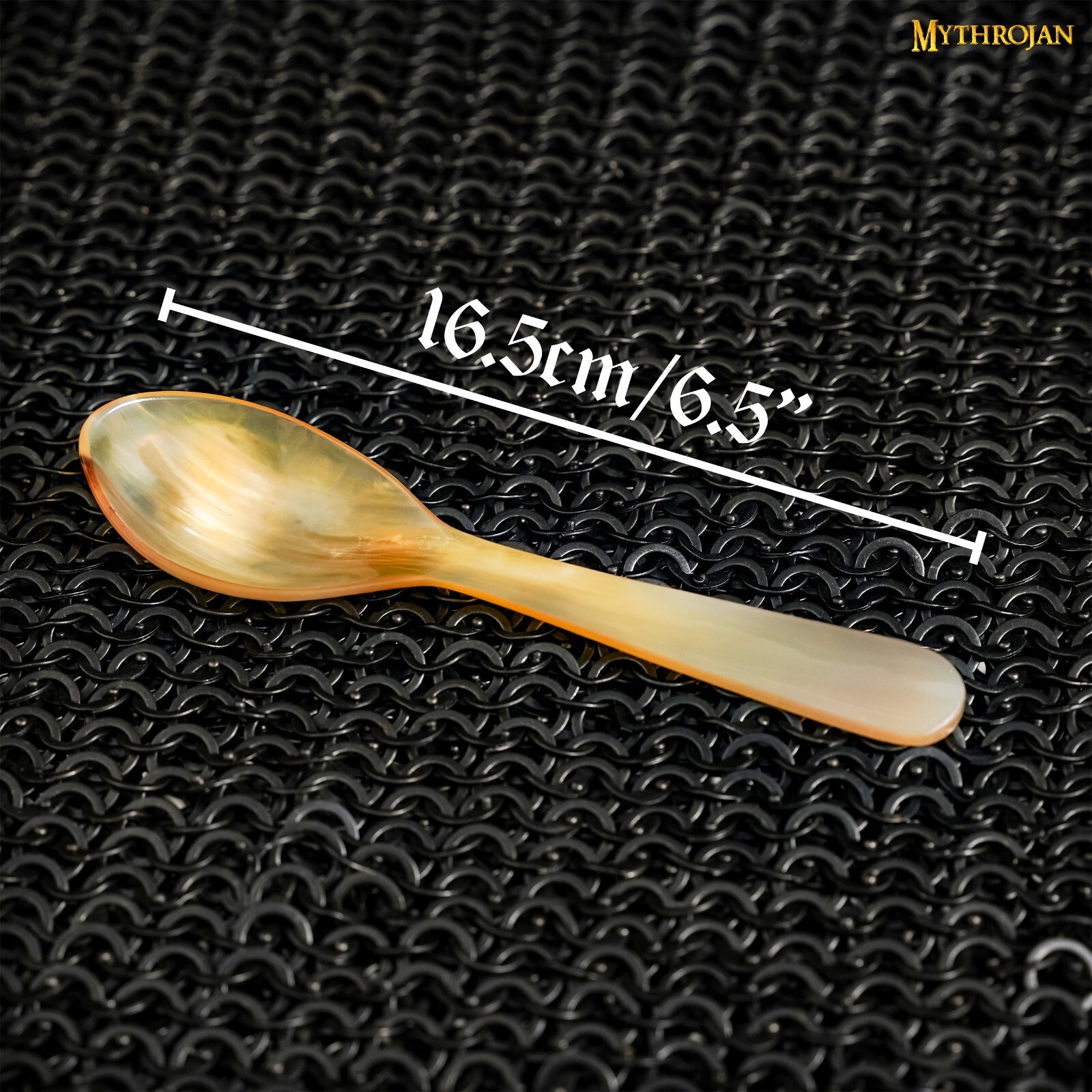 Medieval Genuine Horn Spoon Handcrafted For Viking Events Cosplay 4 Pcs 6.5 Inch