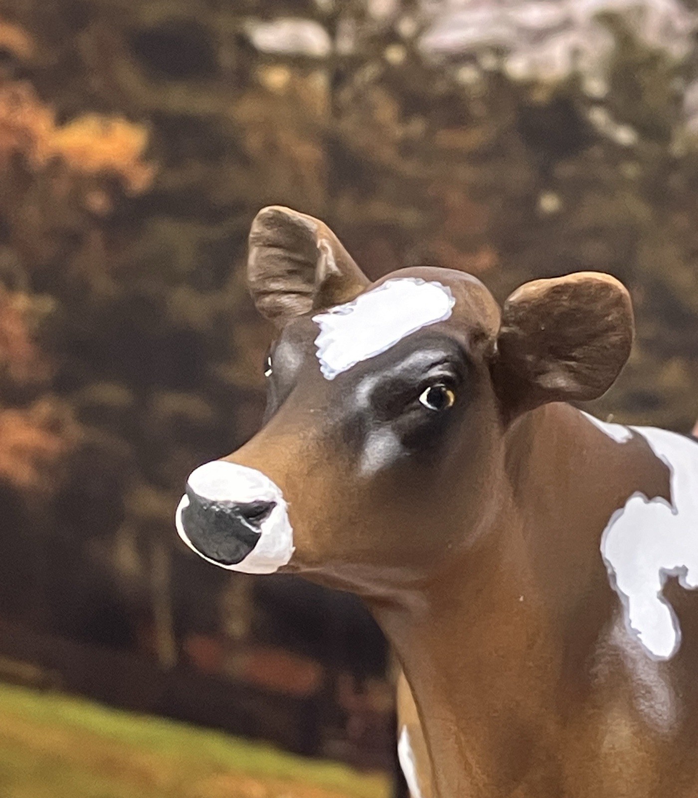 Custom CM Breyer TSC 1:20 Ornament Spot Jersey Holstein Figurine Model Dairy Cow