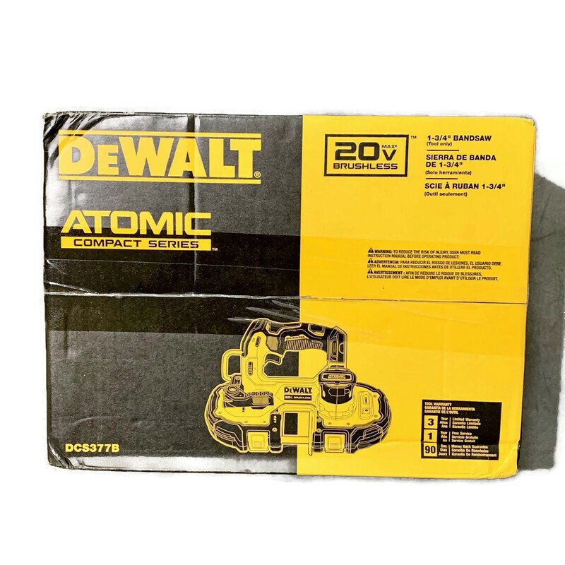 DEWALT DCS377B ATOMIC 20V MAX Brushless Cordless 1-3/4-inch Bandsaw TOOL ONLY