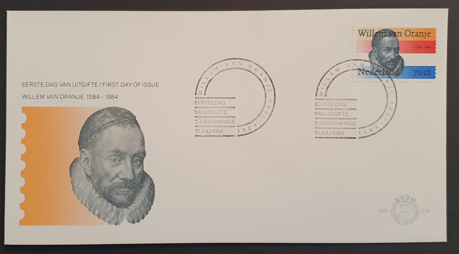 Netherlands stamp 1984 William of Orange 400th Anniversary First Day Cover