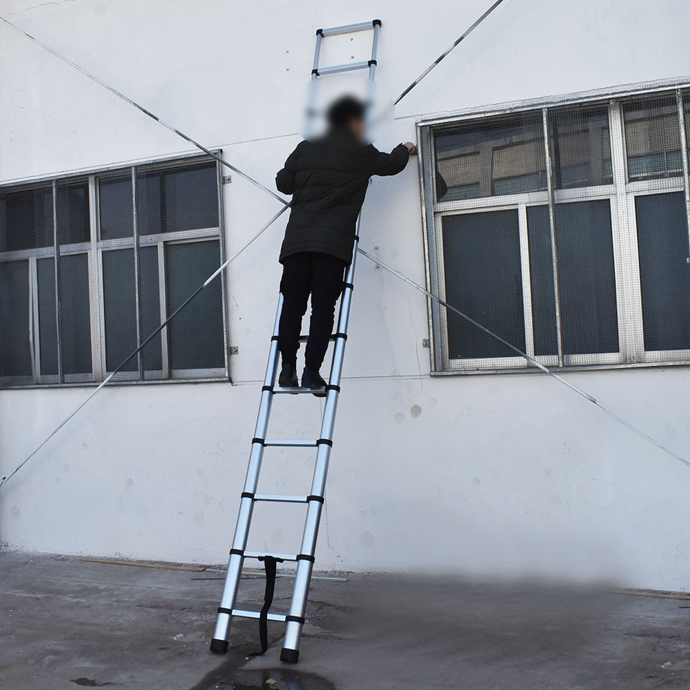 14.5FT Aluminum Extension Telescoping Heavy Duty Lightweight Step Ladder 330lbs