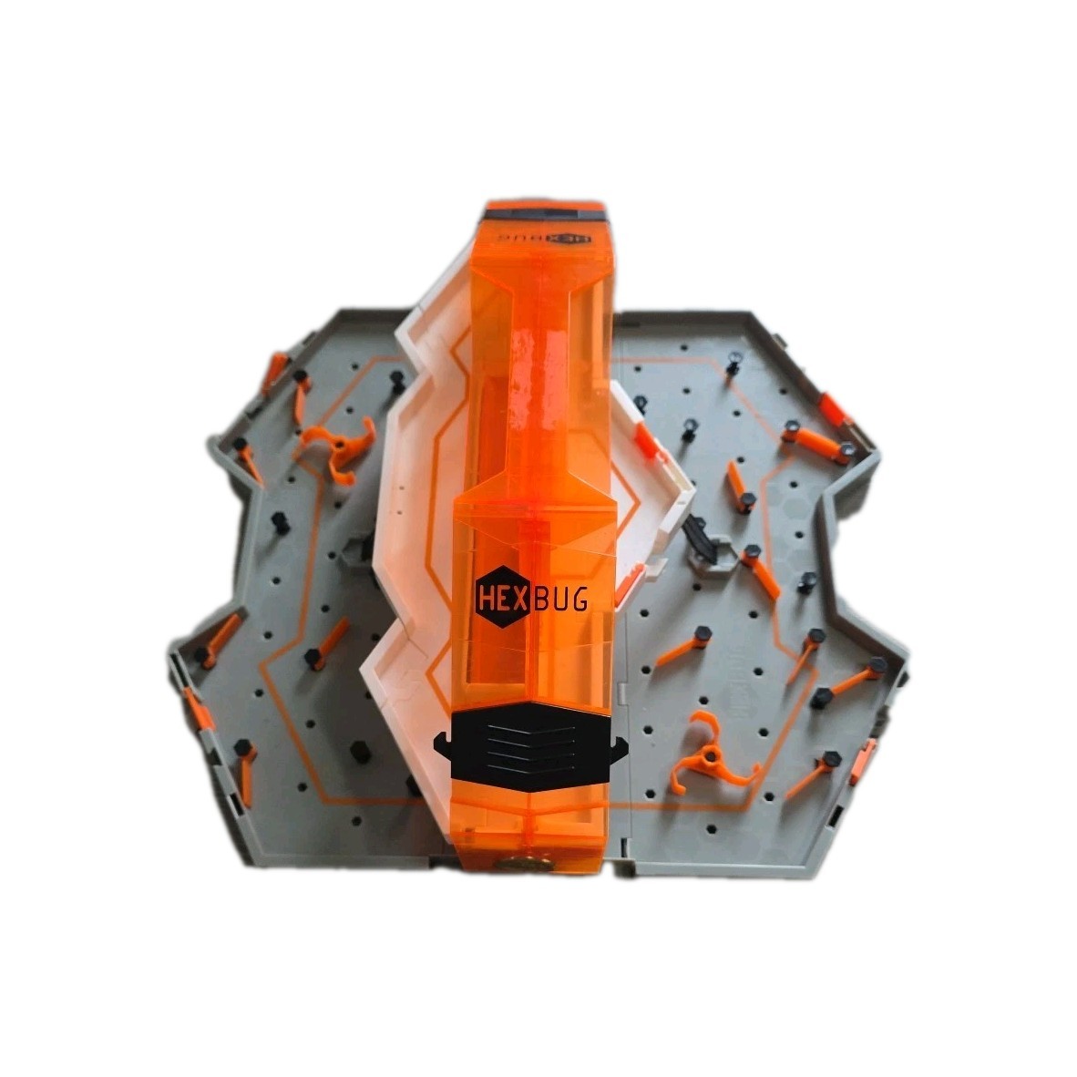Hexbug Nano Hive Habitat Arena Carry Case Playset Gray and Orange