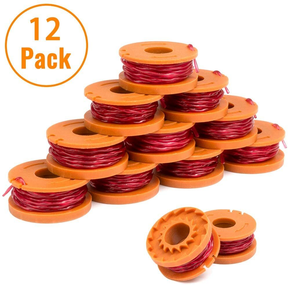 WORX WA0010 Replacement Spool Line For Grass Trimmer 10ft 12-pack **USA OWNED**