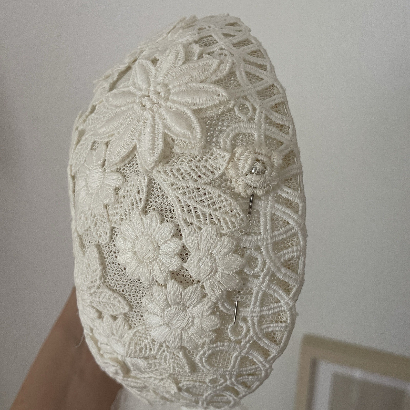 Vintage Sue Gordon Juliet Lace Cap And Veil