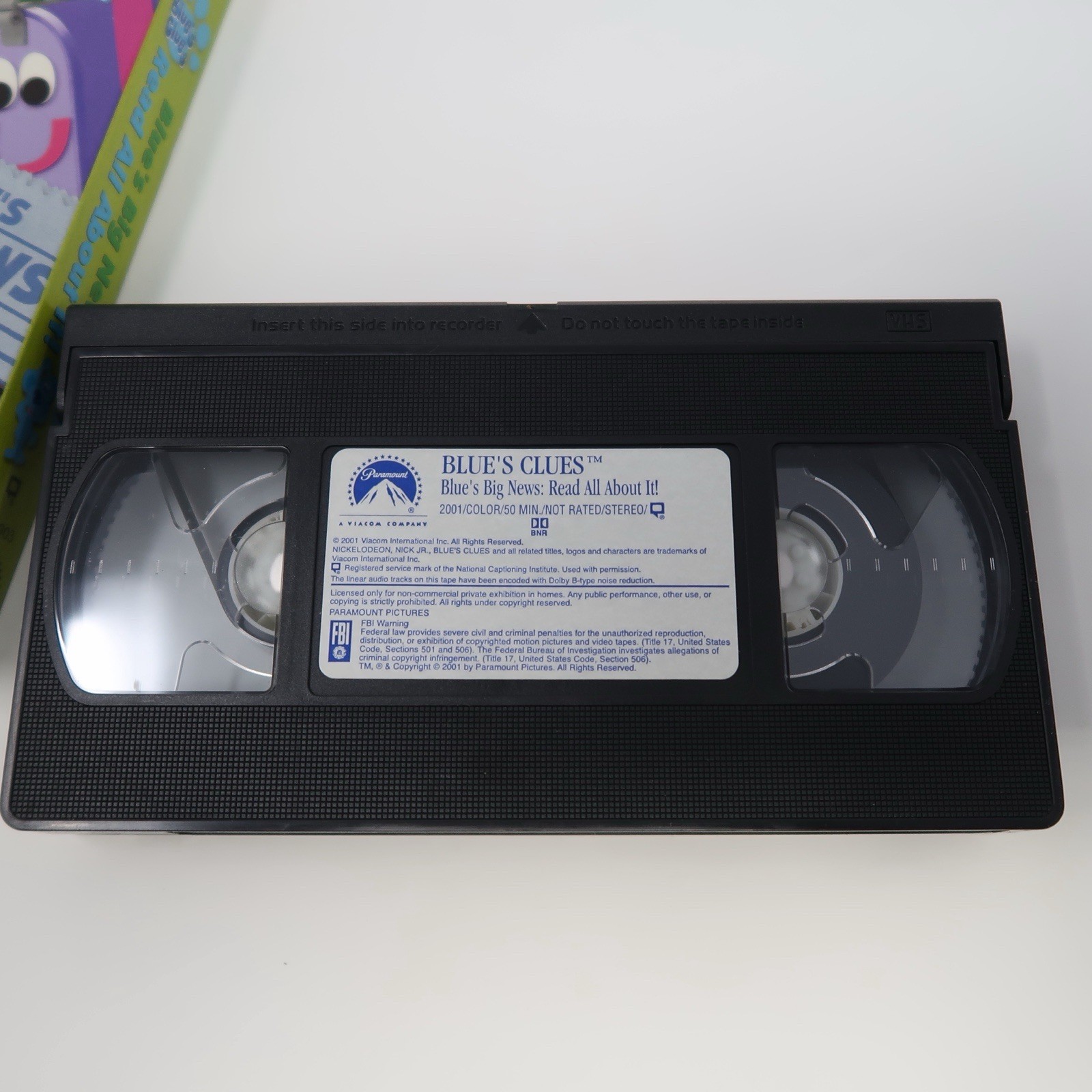 Nick Jr Blue’s Clues Big News Read All About It! VHS 2001 Nickelodeon Cartoon