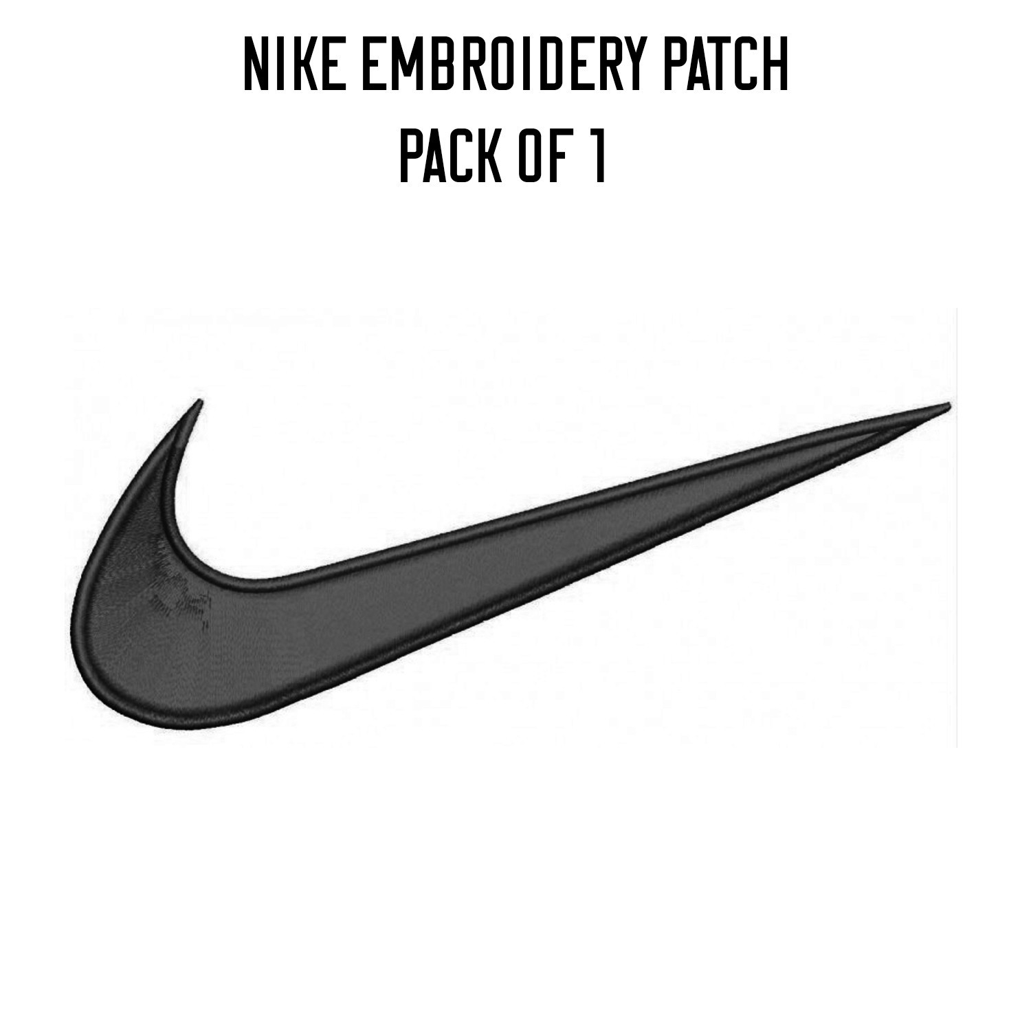 SWOOSH Logo Patch 2.25" Embroidered Iron/Sew-on Badge for Jackets, Hats,Bags
