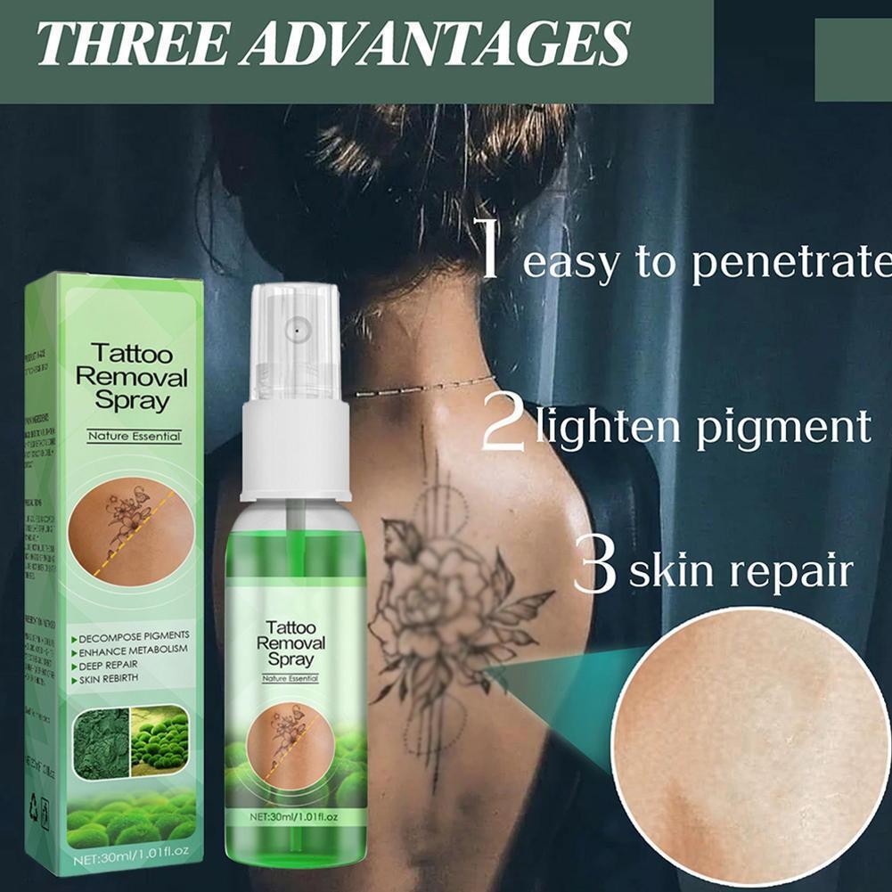 Quick Tattoo Removal Cream Natural Safe Pigment Permanent RemoverSpray J6R1