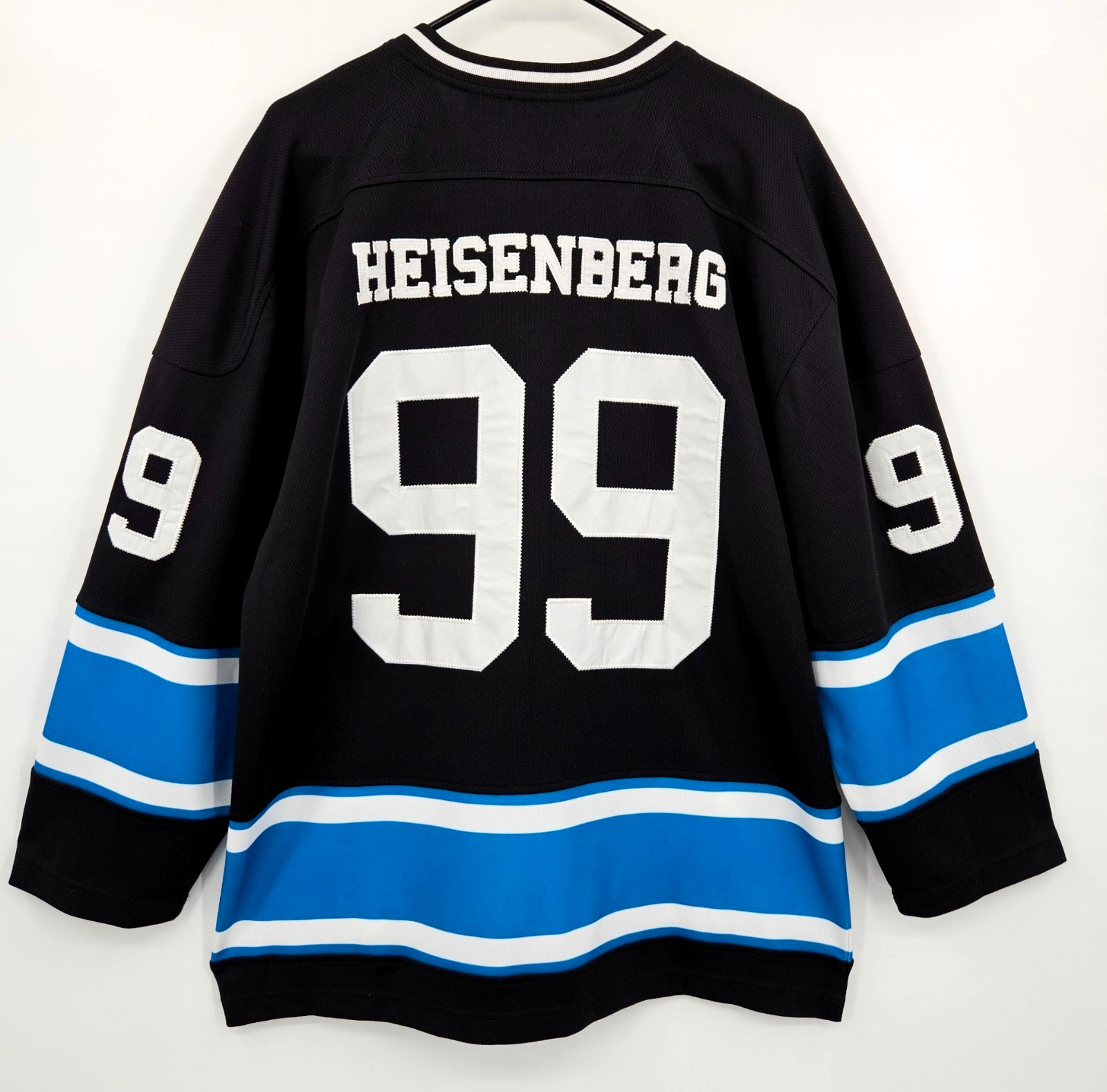 2014 Breaking Bad Walter White Heisenberg #99 Hockey Jersey Black Size Medium