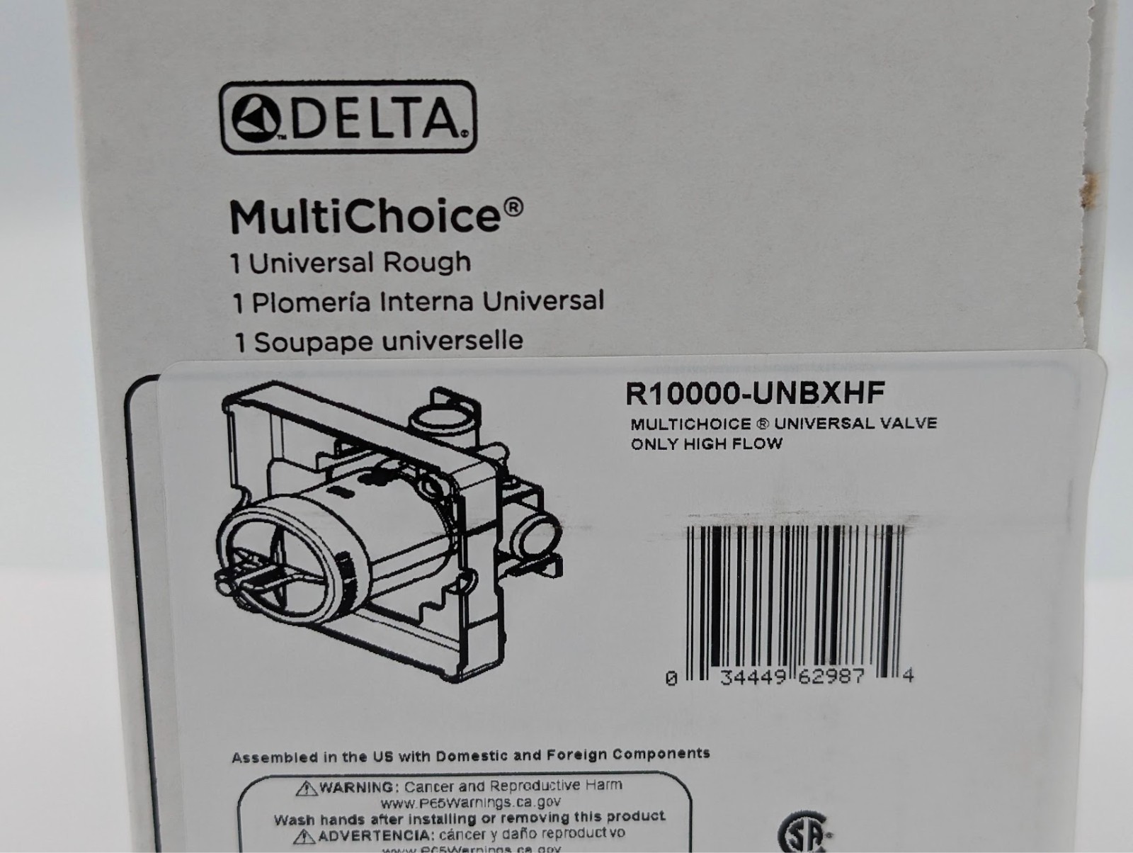 Delta R10000-UNBXHF Universal Mixing Rough-In Valve MADE IN USA! GENUINE DELTA