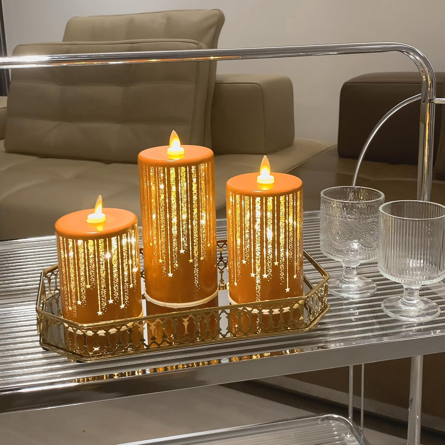 Led Candles Flickering Flameless Candles Battery Operated Fake Electric Luminara