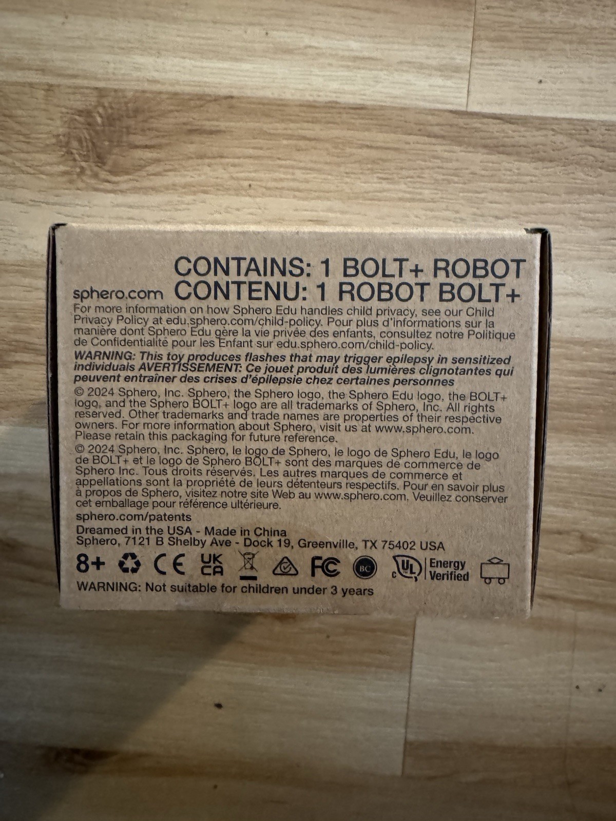 Sphero Bolt+ Coding & AI Learning Robot Animated LCD Display Waterproof. NEW!!