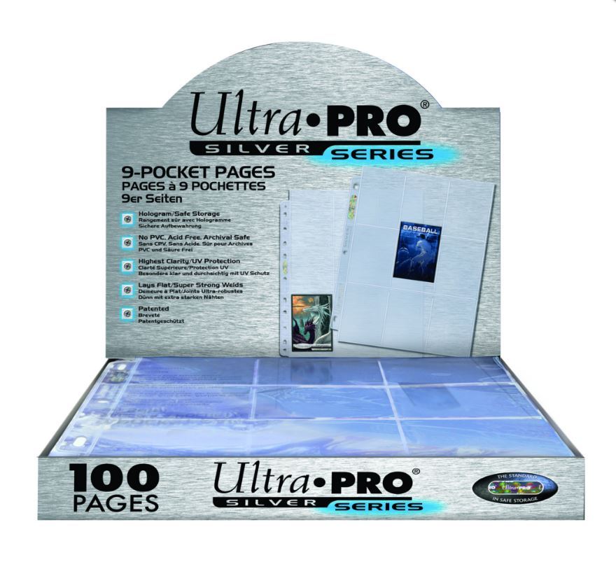 (10) Ultra Pro 9-Pocket Sports Trading Card Pages Album Sheets Baseball Gaming