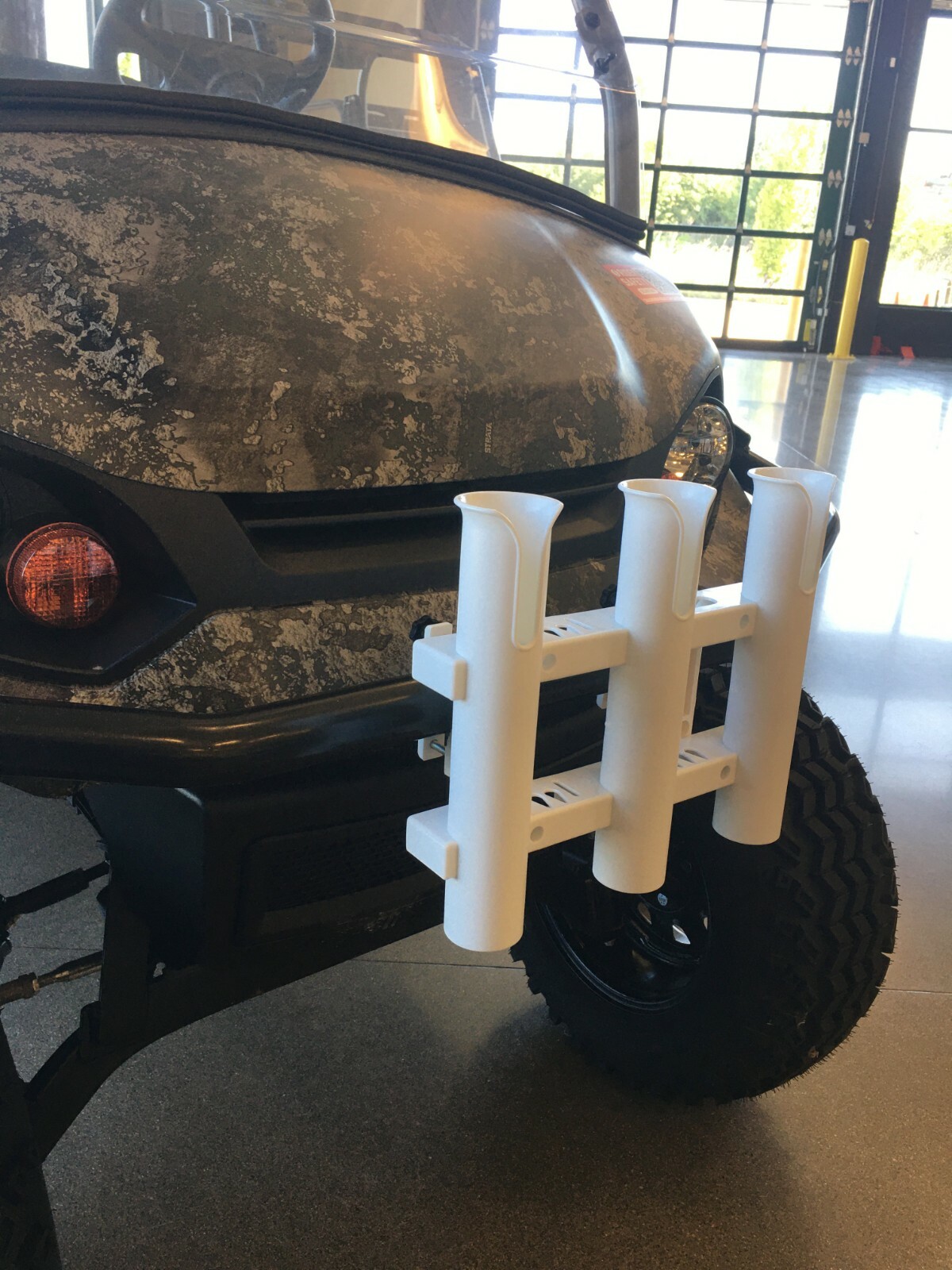 Fishing Rod Holder CLAMP2 Pontoon SeaDoo Switch ATV UTV Golf Cart Brush Rail