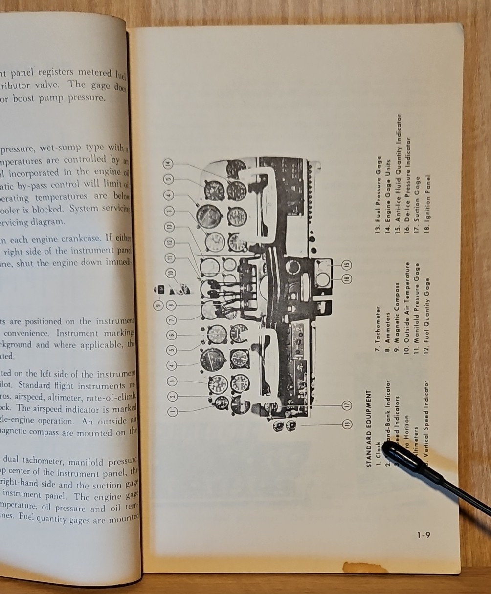 Army Model T-42A Aircraft Operator's Manual Beech B55B 1965