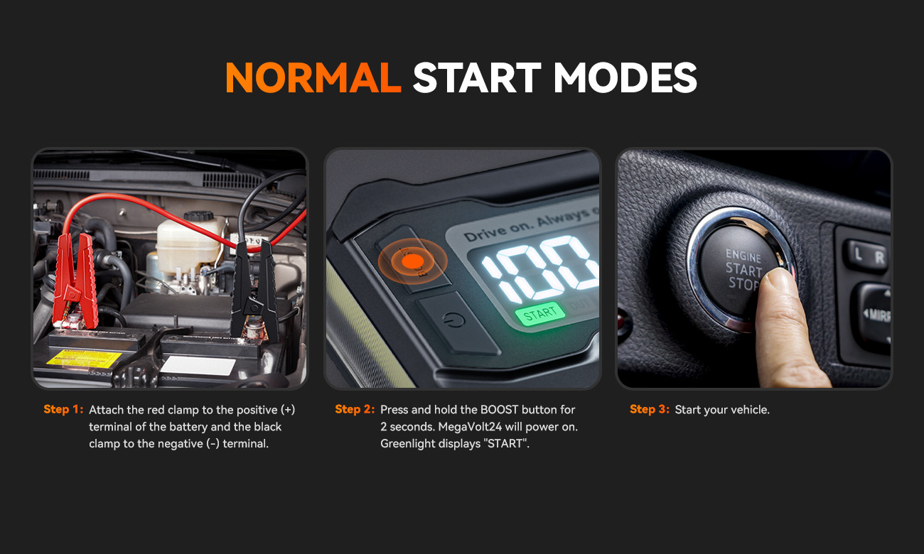 WOLFBOX JS24 4000A Portable Jump Starter Battery Pack Power Bank W/ LED Display