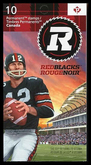 Canada Stamps Booklets of 10, Ottawa Redblacks, #2755a BK588 MNH