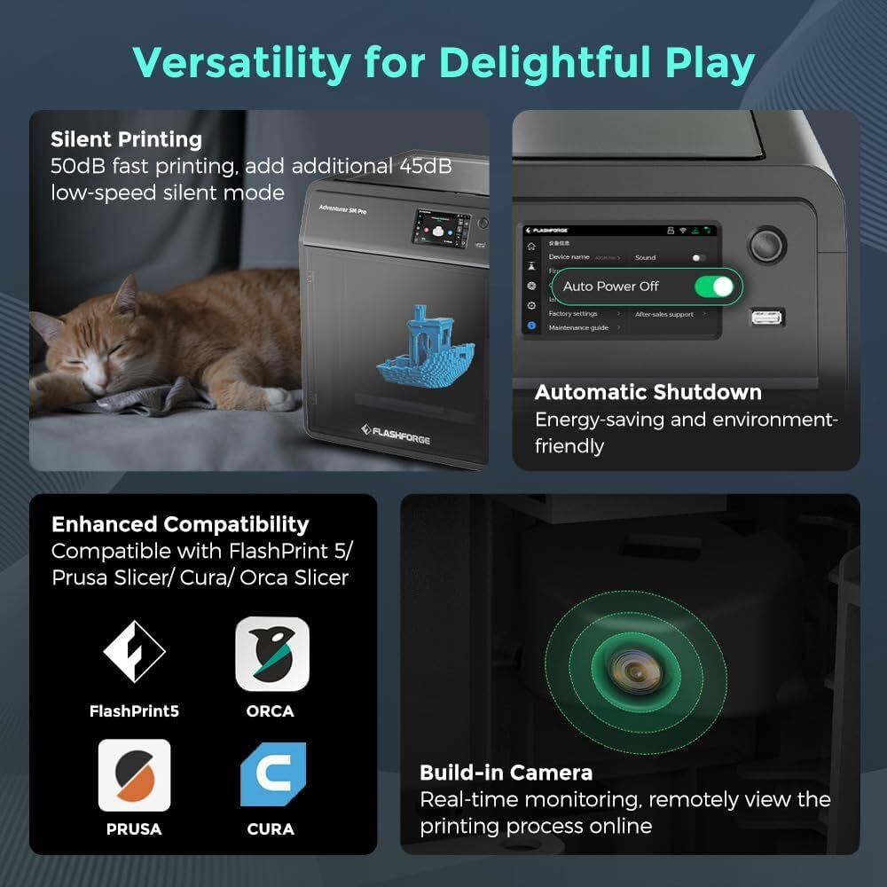 FLASHFORGE 3D Printer Adventurer 5M Pro Enclosed Core XY HEPA 13 Air Filter