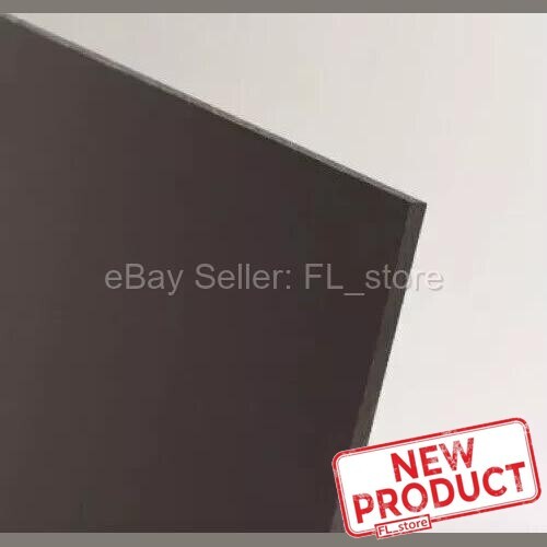 High Density Polyethylene Black Plastic Sheet 1/4" Thick x 48" L X 12" W HDPE