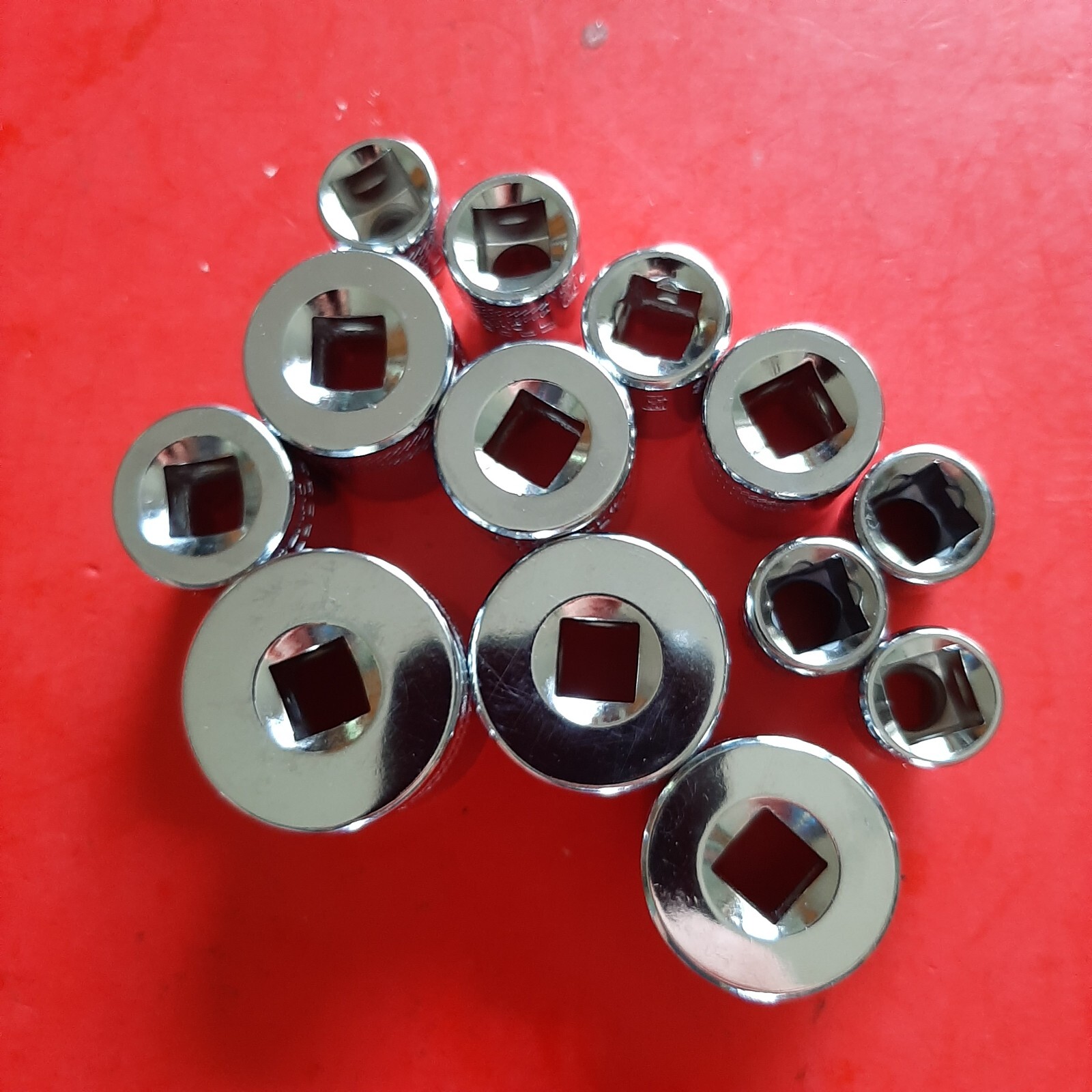 NEW CRAFTSMAN TOOLS 13 Piece 3/8" Drive Shallow SAE 6 Point Socket Set 1/4-1"