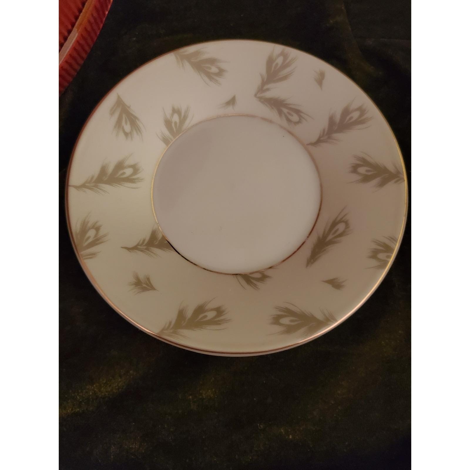 D'Lusso Fine Porcelain Tea Cup and Saucer Set Service for Six with Gift Box