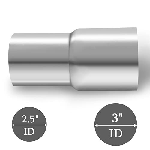 2.5 inch ID - 3 inch ID Universal Exhaust Pipe Adapter 2.5" ID - 3" ID