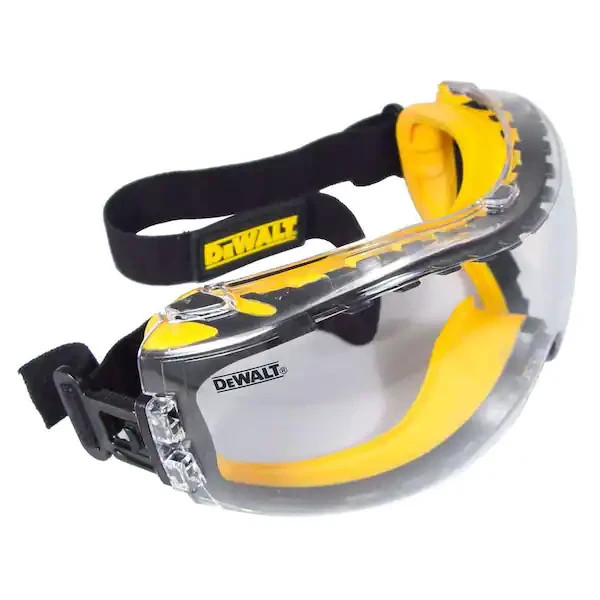 DEWALT Safety Goggles Concealer with Clear Anti-Fog Lens 99.9% UV protection