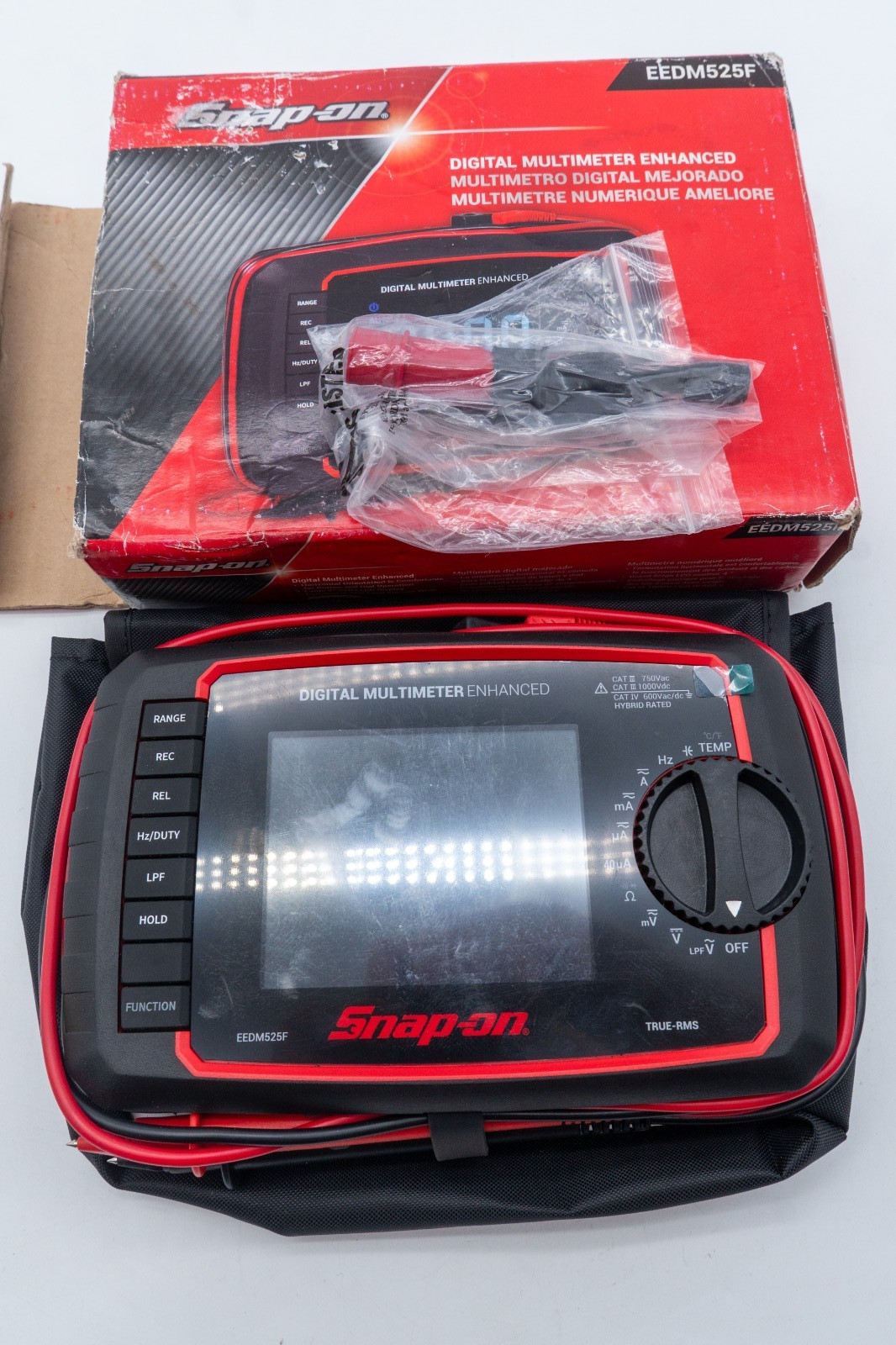 Snap On EEDM525F Digital Multimeter Enhanced Automotive Meter